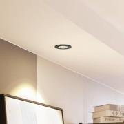 Arcchio LED-downlight Zarik, svart, 2 700 K