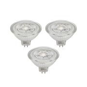 Prios LED-reflektor GU5.3 4.9W 500lm 36° klar 840 sett med 3 stk