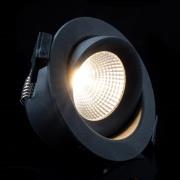 SLC One 360° LED innfelt belysning svart 3 000 K