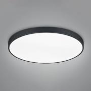 LED-taklampe Waco, CCT, Ø 75 cm, svart matt