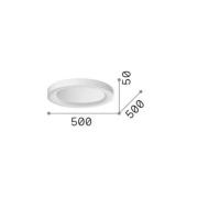 Ideal Lux taklampe Planet, svart, Ø 50 cm, metall