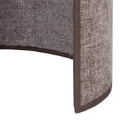 Euluna vegglampe Celine, cappuccino, chenille-stoff, 24 cm