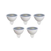 Prios LED-reflektor GU5.3 7.5W 621lm 36° hvit 830 sett med 5 stk