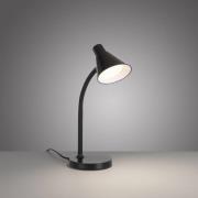 JUST LIGHT. LED-bordlampe Pixie, plast, svart