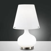 Ade bordlampe, høyde 33 cm, hvit, glass