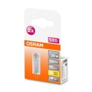 OSRAM LED-stiftpære G4 1,5W 2 700K klar 2-pakning