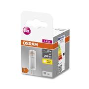 OSRAM Base PIN LED-stiftpære G4 1,8 W 200 lm 5 stk