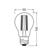 OSRAM LED Classic, glødetråd, E27, 5 W, 1 055 lm, 4 000 K