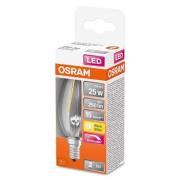 OSRAM LED mignonpære E14 2,8W 827 dimbar klar