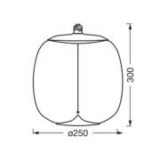 OSRAM Vintage 1906 Big Oval, røyk, E27, 1 800 K, glødetråd