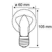 Paulmann LED-pære E27 7 W dim-to-warm