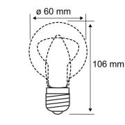 LED-pære E27 9W 2 700K matt, dimbar