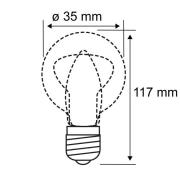 Paulmann LED-mignonpære E14 5 W dim-to-warm