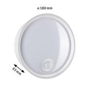 Paulmann Platomo utendørs LED-vegglampe sensor hvit