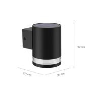 Philips utendørs LED-vegglampe Fyce med solenergi