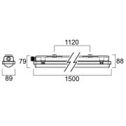 Sylvania Resisto fuktsikker 1500 IP66 4 000K 55W