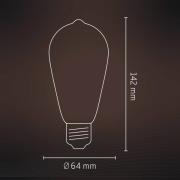 Calex E27 ST64 LED 3,5W LED filament gull 821
