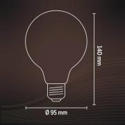 Calex E27 G95 LED 4,5W LED filament gull 821