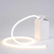 LED-dekobordlampe Daily Glow som melkepakke