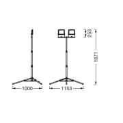 Ledvance LED-arbeidslyskaster Value Tripod 2-fl. 2 x 30 W