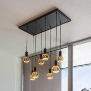 Segula hengelampe Madox 8X Wave, svart, stål, E27