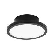 LIGHTME LED-taklampe Aqua Ø 14,7cm svart