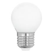 LED-pære E27 G45 4W, varmhvit, opal