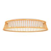 EGLO LED-taklampe Luppineria flettet tre Ø45cm