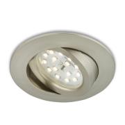 Justerbar LED-downlight Nikas matt nikkel