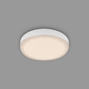 LED-downlight Plat, hvit, Ø 7,5 cm, 3 000 K