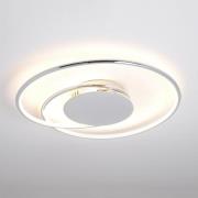 Lindby LED-taklampe Joline, Ø 45 cm, kromfarget, metall