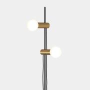 LEDS-C4 Nude Double gulvlampe E27 gull/svart