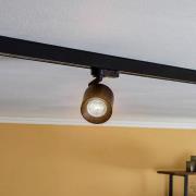 Arcchio skinnebelysning Brinja, svart, Ø 7 cm, 3-fase