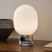 Audo JWDA bordlampe, fiolett Calacatta-marmorfot