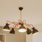 Taklampe Skansen 5 lyskilder justerbar svart