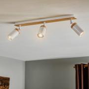 Downlight Elba med tre detaljer, 3 lyskilder, hvit