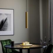 Hengelampe Eye, 1 lyskilde, messing, skjermhøyde 40 cm