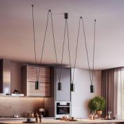 Hengelampe More Eye, 4 lyskilder, svart