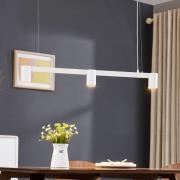 Arcchio hengelampe Brinja, hvit, 90 cm lang, 3 lyskilder, GU10