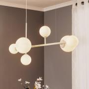 Pendellampe Dione, 6 lyskilder, hvit