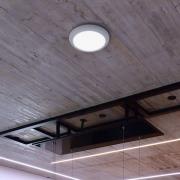 Innfelt LED-taklampe Zaurak, hvit, rund Ø 22 cm