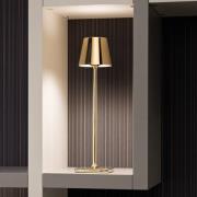 Zafferano Poldina micro batterilampe innvendig gullglans