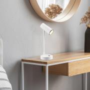 LED-bordlampe Lenny CCT med oppladbart batteri, hvit