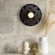 MARKET SET Ariane vegglampe, Ø 40 cm svart