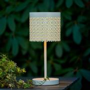 By Rydéns Maison LED-bordlampe bat. IP44 sandhvit