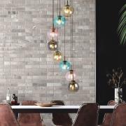 Mardi Gras II pendellampe, 8 lamper, rund