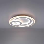 LED-taklampe Mita med fjernkontroll, CCT, rund