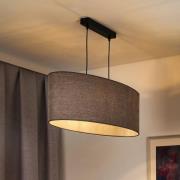 Euluna hengelampe Celine, cappuccino, chenille-stoff, 80 cm