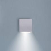 Newgarden LED-vegglampe Box 8, hvit, 7,5x7,5 cm