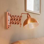 Vegglampe HAP-9082-CPR med skjærarm, kobber